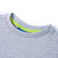 Produktbild för T-shirt med långa ärmar för barn grå melange 92