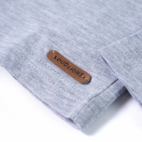 Produktbild för T-shirt med långa ärmar för barn grå melange 92