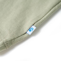 Produktbild för T-shirt för barn ljus khaki 104