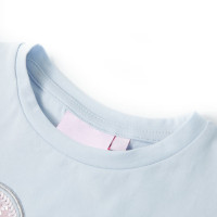 Produktbild för T-shirt för barn ljusblå 128