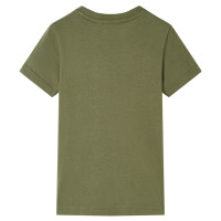 Produktbild för T-shirt för barn khaki 128