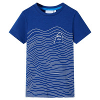 Produktbild för T-shirt för barn mörkblå 140