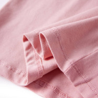Produktbild för T-shirt med långa ärmar för barn ljusrosa 128