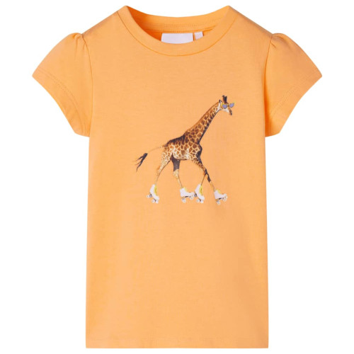 vidaXL T-shirt för barn stark orange 92