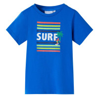Produktbild för T-shirt för barn stark blå 116