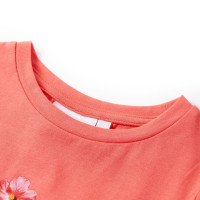 Produktbild för T-shirt för barn korall 92