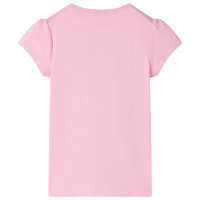 Produktbild för T-shirt för barn ljus rosa 140