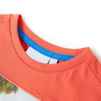 Produktbild för T-shirt för barn ljusröd 104