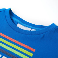 Produktbild för T-shirt för barn stark blå 92