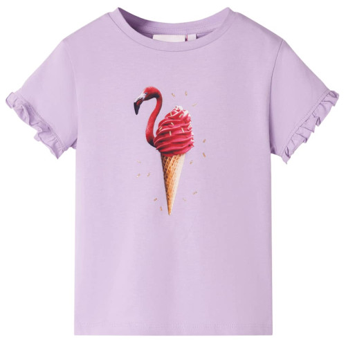 vidaXL T-shirt för barn lila 104