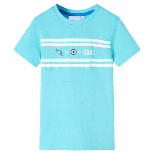 vidaXL T-shirt för barn aqua 104