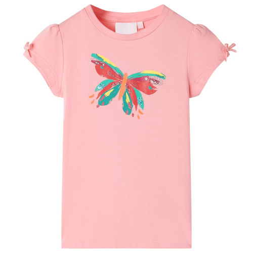 vidaXL T-shirt för barn rosa 128