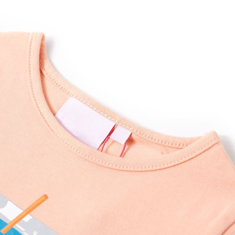 Produktbild för T-shirt för barn ljus orange 104