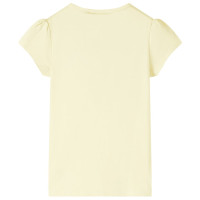 Produktbild för T-shirt för barn mild gul 116