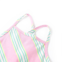 Produktbild för Barnklänning med snöre rosa 104