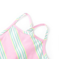 Produktbild för Barnklänning med snöre rosa 128