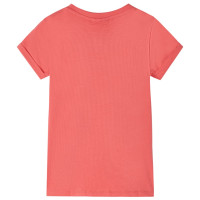 Produktbild för T-shirt för barn korallröd 116