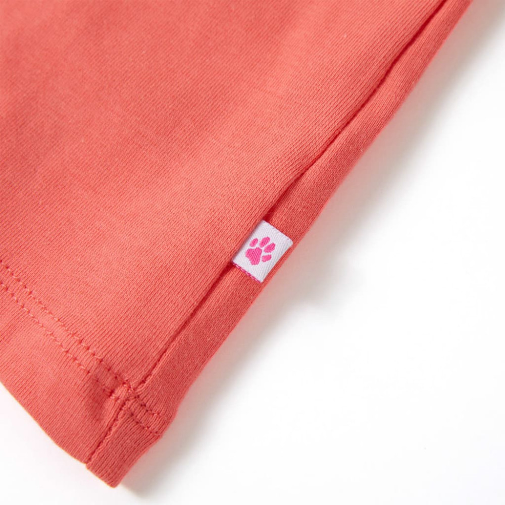 Produktbild för T-shirt för barn korallröd 116