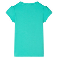 Produktbild för T-shirt för barn mintgrön 128
