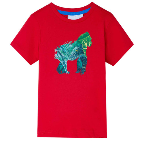 vidaXL T-shirt för barn röd 116