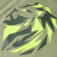 Produktbild för T-shirt för barn ljus khaki 128