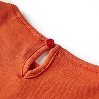 Produktbild för T-shirt med långa ärmar för barn stark orange 116