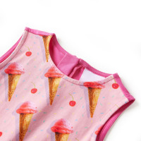 Produktbild för Klänning för barn ljusrosa 116