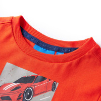 Produktbild för T-shirt med långa ärmar för barn stark orange 104