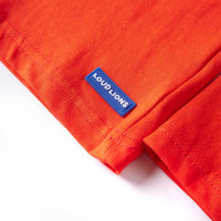 Produktbild för T-shirt med långa ärmar för barn stark orange 104