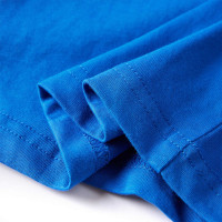 Produktbild för T-shirt med långa ärmar för barn koboltblå 140