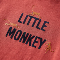 Produktbild för T-shirt med långa ärmar för barn ljusröd 92