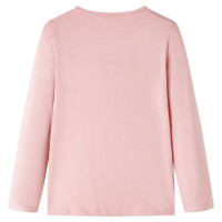 Produktbild för T-shirt med långa ärmar för barn ljusrosa 104