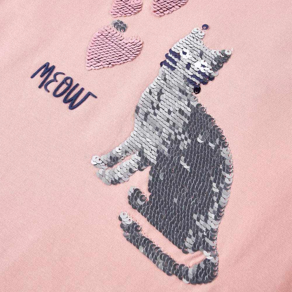 Produktbild för T-shirt med långa ärmar för barn ljusrosa 104