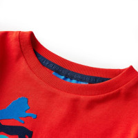Produktbild för T-shirt med långa ärmar för barn röd 116