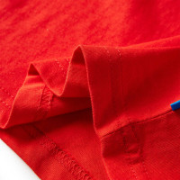 Produktbild för T-shirt med långa ärmar för barn röd 116