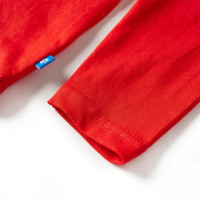 Produktbild för T-shirt med långa ärmar för barn röd 92