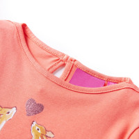 Produktbild för T-shirt med långa ärmar för barn korall 116
