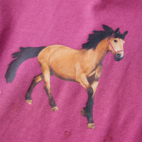 Produktbild för T-shirt med långa ärmar för barn hallonrosa 116
