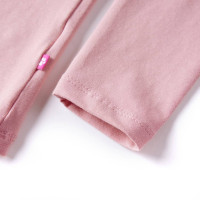 Produktbild för T-shirt med långa ärmar för barn ljusrosa 92
