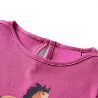Produktbild för T-shirt med långa ärmar för barn hallonrosa 92