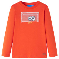 Produktbild för T-shirt med långa ärmar för barn stark orange 104