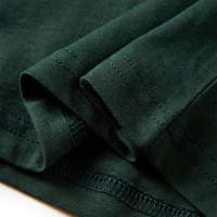 Produktbild för T-shirt med långa ärmar för barn mörkgrön 92