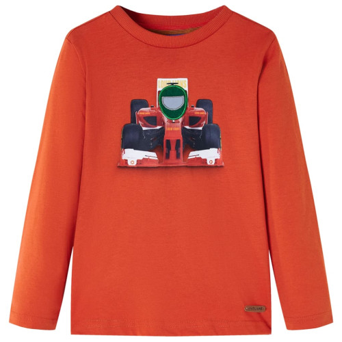 vidaXL T-shirt med långa ärmar för barn orange 92