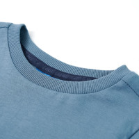Produktbild för T-shirt med långa ärmar för barn blå 128