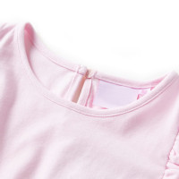 Produktbild för Volangklänning för barn ljusrosa 92