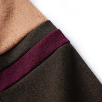 Produktbild för Tröja för barn mörk khaki och beige 140