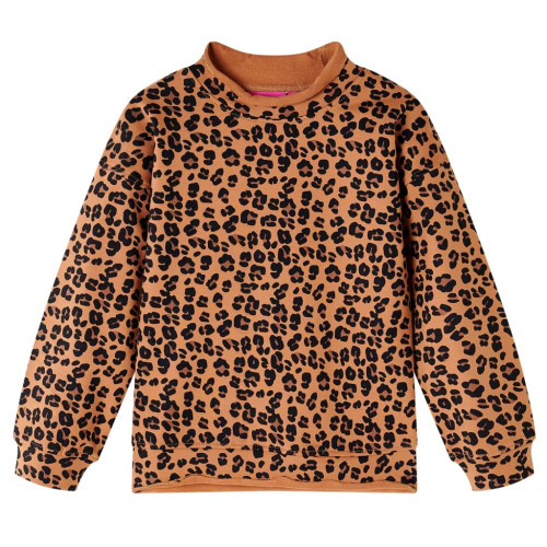vidaXL Tröja för barn ljus konjaksbrun 104