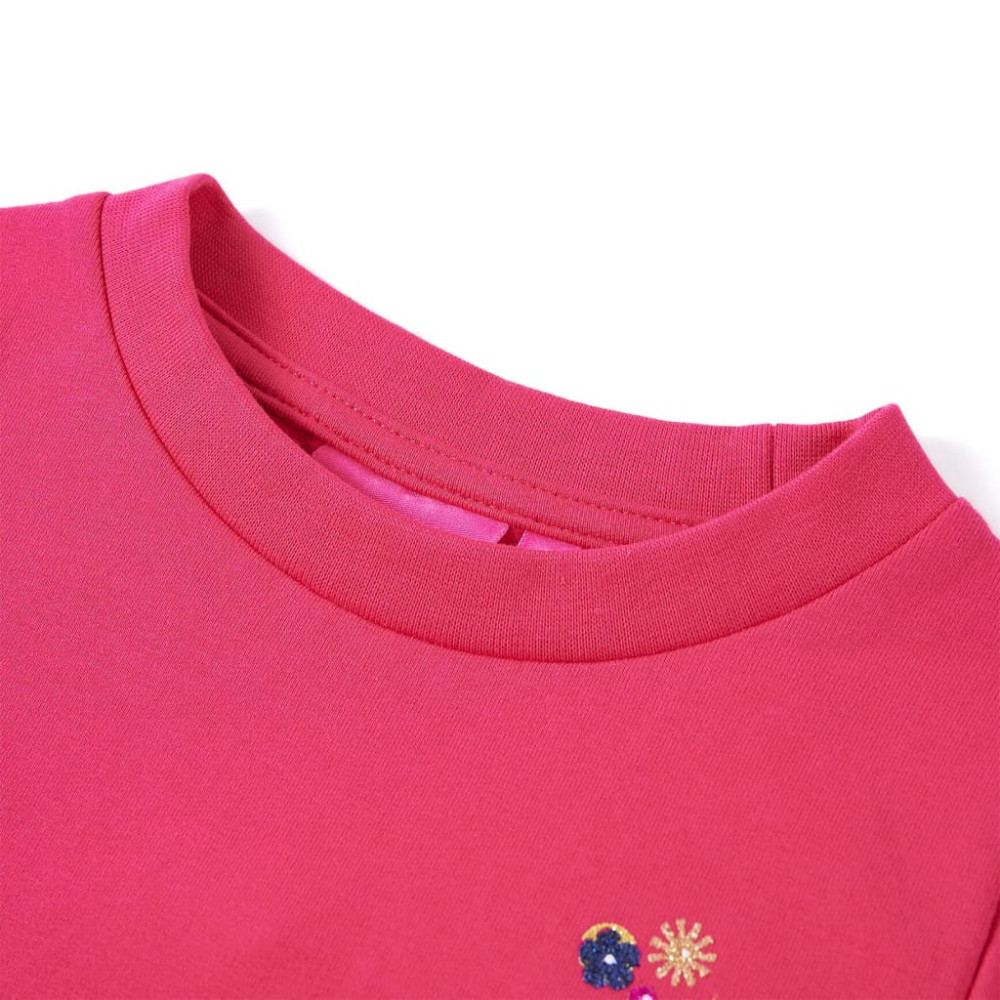 Produktbild för Tröja för barn stark rosa 116