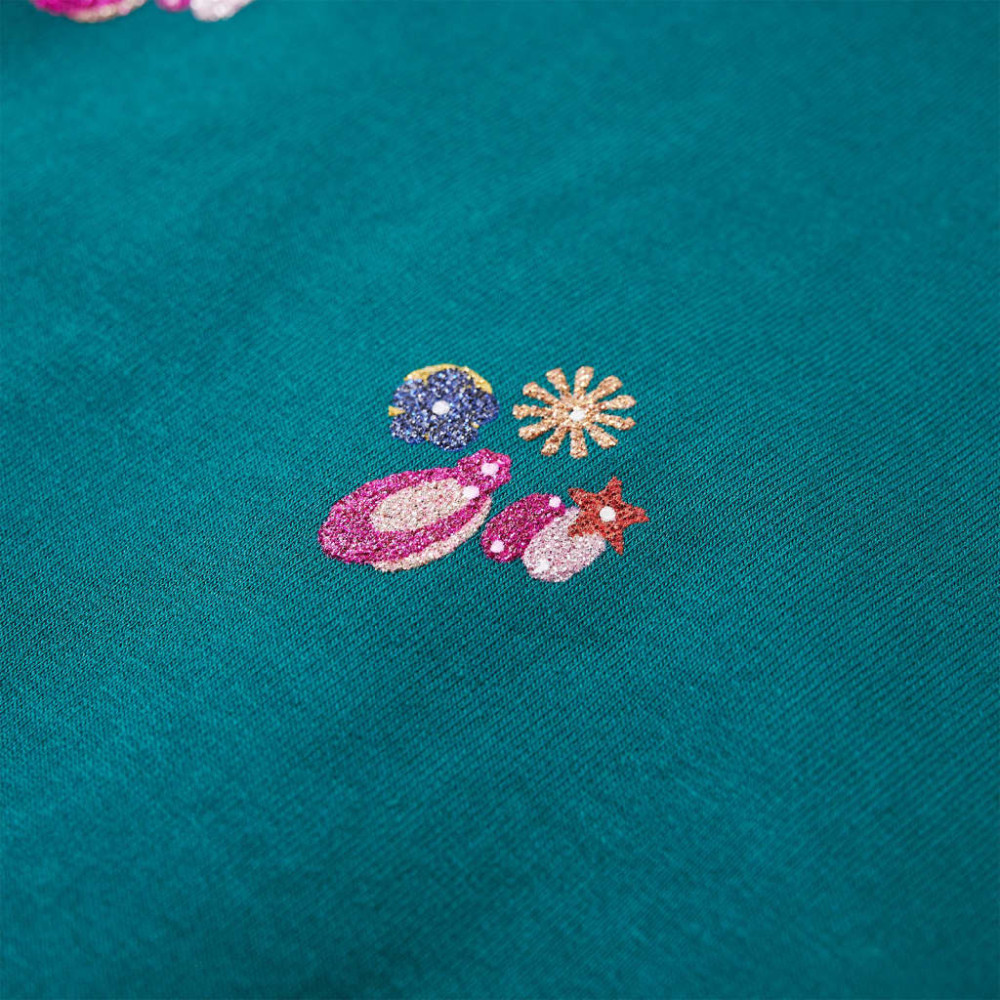 Produktbild för Tröja för barn mörkgrön 104