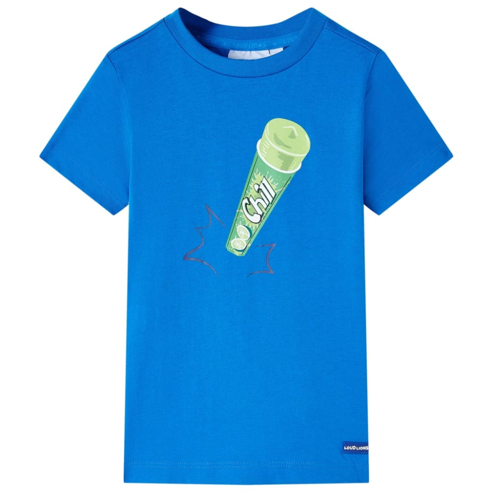 Produktbild för T-shirt för barn ljusblå 116